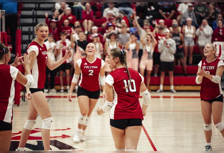 The Falcons keep their spirits up despite the unexpected losses to their team.  Photos by Sophie Horgan | Editor